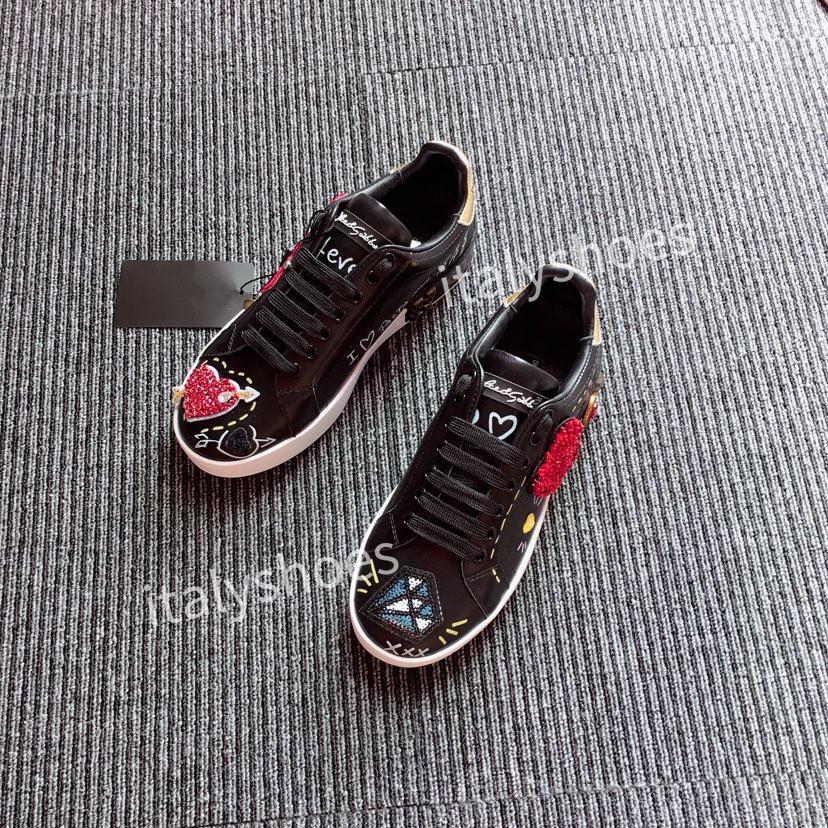 

black sneakers Luxury fashion Brand Men casual shoes The latest arrival women designer shoes 38-45 mode hc DGs''DOLC''s''GABBANAs'' YBP, 01