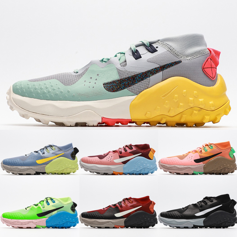 

Wildhorse 6 Men Women Trail Running Shoes High Quality Spruce Aura Pink Quartz Kumquat Pink Barely Volt Outdoor Hiking Sneakers Size 36-45, Bubble wrap packaging