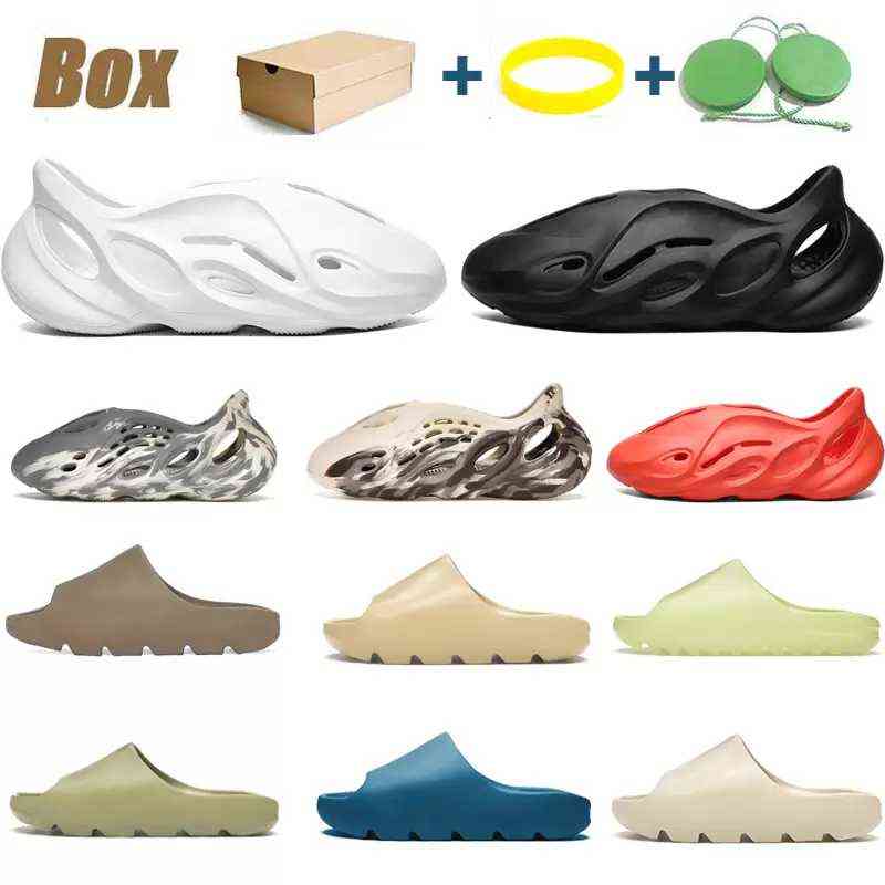 

Designer Slides Slippers Men Women Cream Clay Shoes Ochre Vermillion MXT Moon Gray MX Mineral Blue Bone White Pure Resin Slide Sandals 36-46, #14