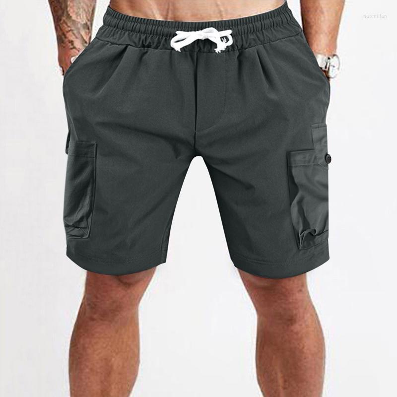 

Men's Pants Sock Color Size Multi Five-Point Men's Loose Solid Casual Short Pocket PantsMen's Naom22, Green