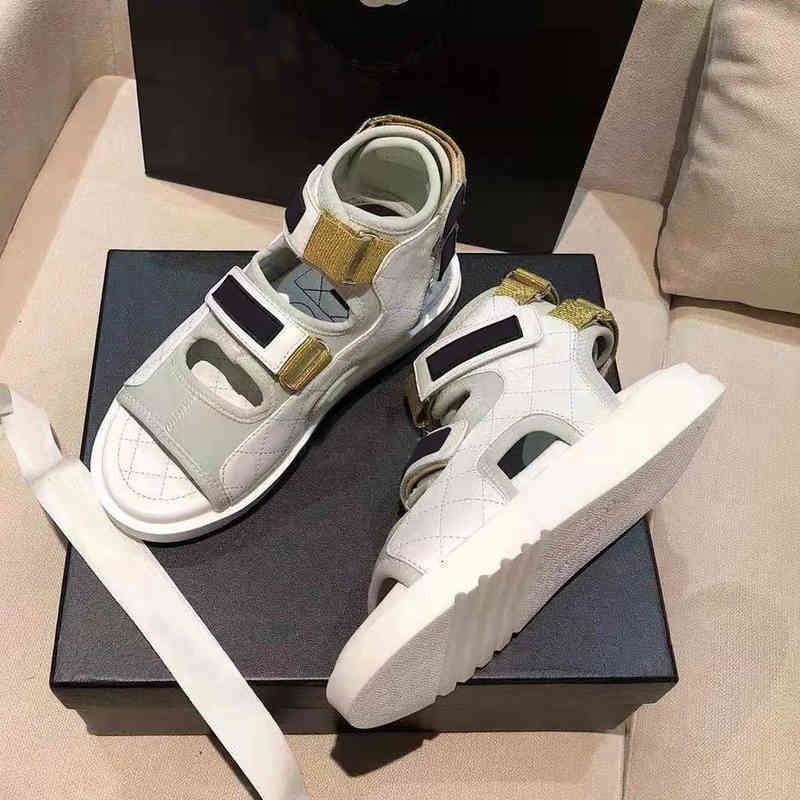

Slippers Designer Women Sandals Crystal Calf leather Classic quilted Platform Fashion Casual Shoes Summer Beach Womens Slides slipper size 35-41 With, Box