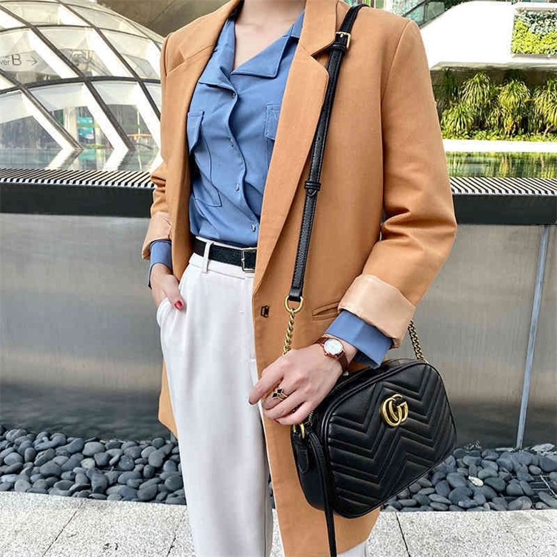 

66% OFF trendy bags 2022 New Designer Handbags malmont Marmont quilted leather chain same one shoulder fashion simple, Red