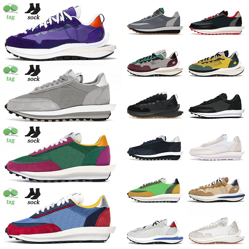 

Original Mens Women Running Shoes Dark Iris Sail Gum Game Royal Neptune Green Clot Kiss Of Death Net Orange Sacai Ldv Waffle Vaporwaffle Trainers, A51 36-40