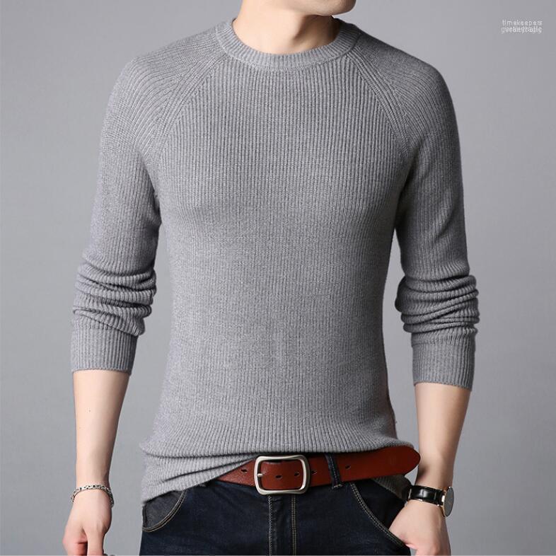 

Men Winter Warm O-Neck Long Sleeve Sweater High Quality Cashmere Mans Pullovers Knitted Men's Sweaters Time22, Black
