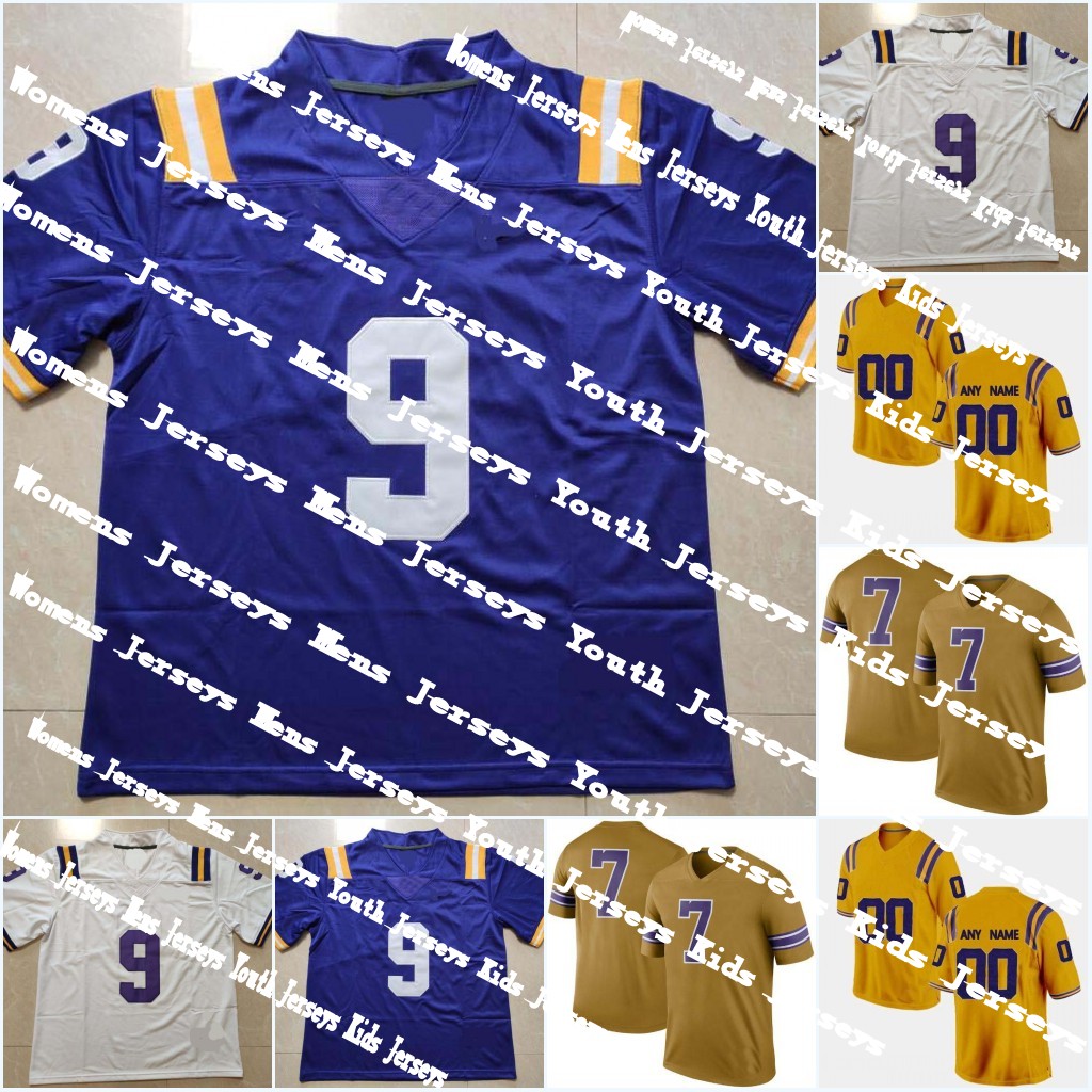 

Mens #1 JaMarr Chase Womens #9 Burreaux Joe Burrow Youth College #3 Odell Beckham Jr. #22 Clyde Edwards-Helaire #7 Leonard Fournette #24 Derek Stingley Jr. #2 Justin Jefferson, Gold