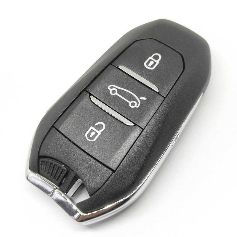 

Locksmith Supplies 3 buttons car remote key 433mhz 7945/7953-46chip for P-eugeot 508