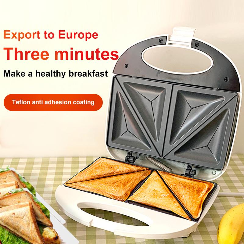 

Bread Makers Electric Sandwich Maker 750W Fast Heating Breakfast Machine Waffle Break Toaster Multifunction Pancake Baking