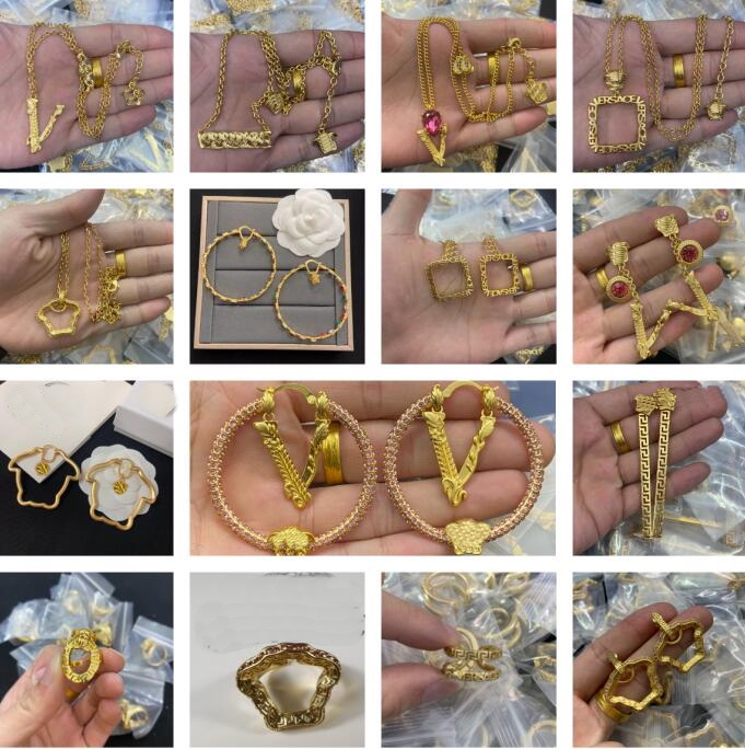 

Bracelet WOMEN'S Earrings Designer Jewelry, Golden