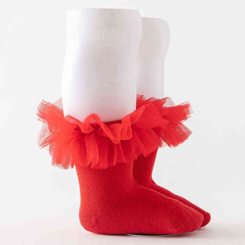 

Years Baby Socks for Girls Cotton Mesh Cute Lace Ruffle Newborn Toddler Boys Socks Baby Clothes Accessories kids socks J220622, White
