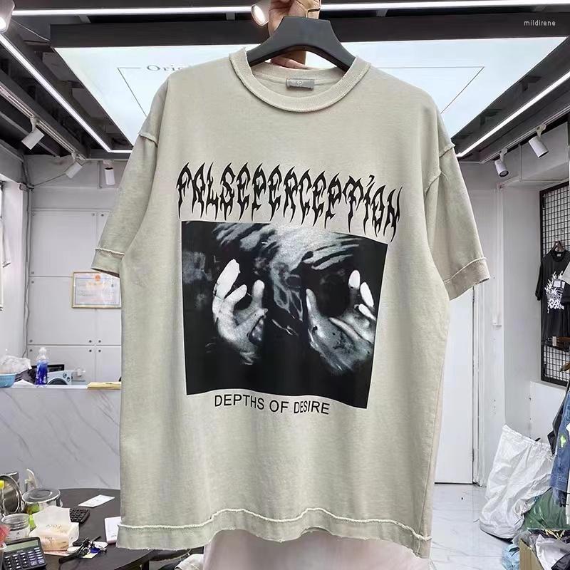 

Men's T-Shirts Vintage Hand Print High Street T-shirtMen's Mild22, Dark grey