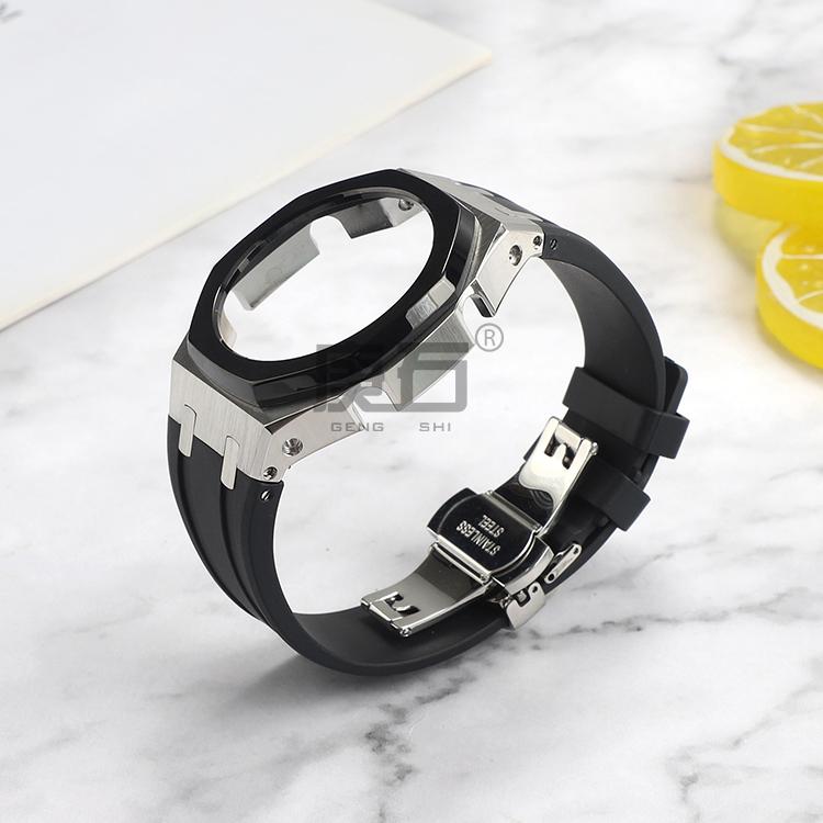 

Watch Bands For GA-2100 GA-2110 Rubber Strap & Metal Case 316 Stainless Steel Bezel Watchban