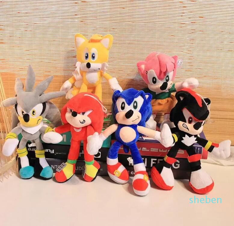 

Outdoor Games 20cm cute hedgehog sonic plush toy animation film and television game surrounding doll cartoon plush animal toys children's Christmas gift