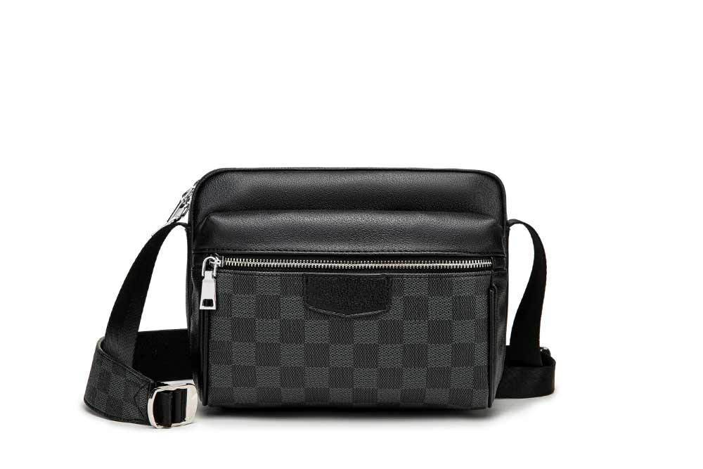 

Luxury Mens Shoulder Bag Fashion Designer Bag Crossbody Bags Leather Canvas Classic Check Letters Satchels Study Sports Motorcycle Bagss Women Wallet, With logo