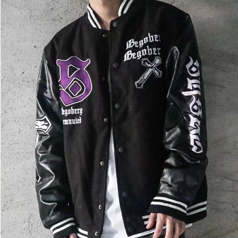 

Women' Jackets Letter Embroidery Jacket Women High Street Retro Hip Hop Patchwork Coat Flocked Baseball Clothing ClothesWomen