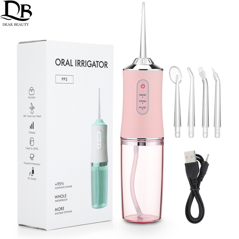 

Dental Water Flosser Oral Irrigator Water Jet Toothpick 1400rpm 3 Modes Teeth Cleaner Toothbrush Oral Hygiene Cleaning Machine 220412