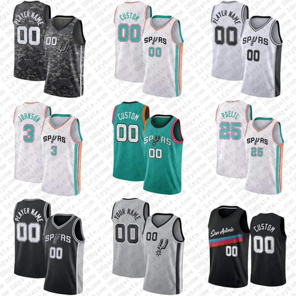 

24 Devin Vassell San Manu Antonio 20 Ginobili Spur Custom Basketball Jerseys Keldon Johnson Tim 21 Duncan Tony 9 Parker Jakob Poeltl 2022 23 City Jeremy Sochan Edition, Mens