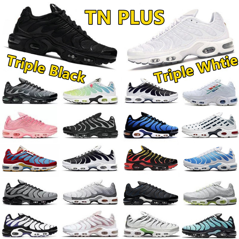 

TN Plus Men Running Shoes Hyper Bule Triple White Black Oreo Particle Grey University Red Atlanta Aqua Silver Pink Prime Multi Women Mens Trainers Sports Sneakers, Color#30