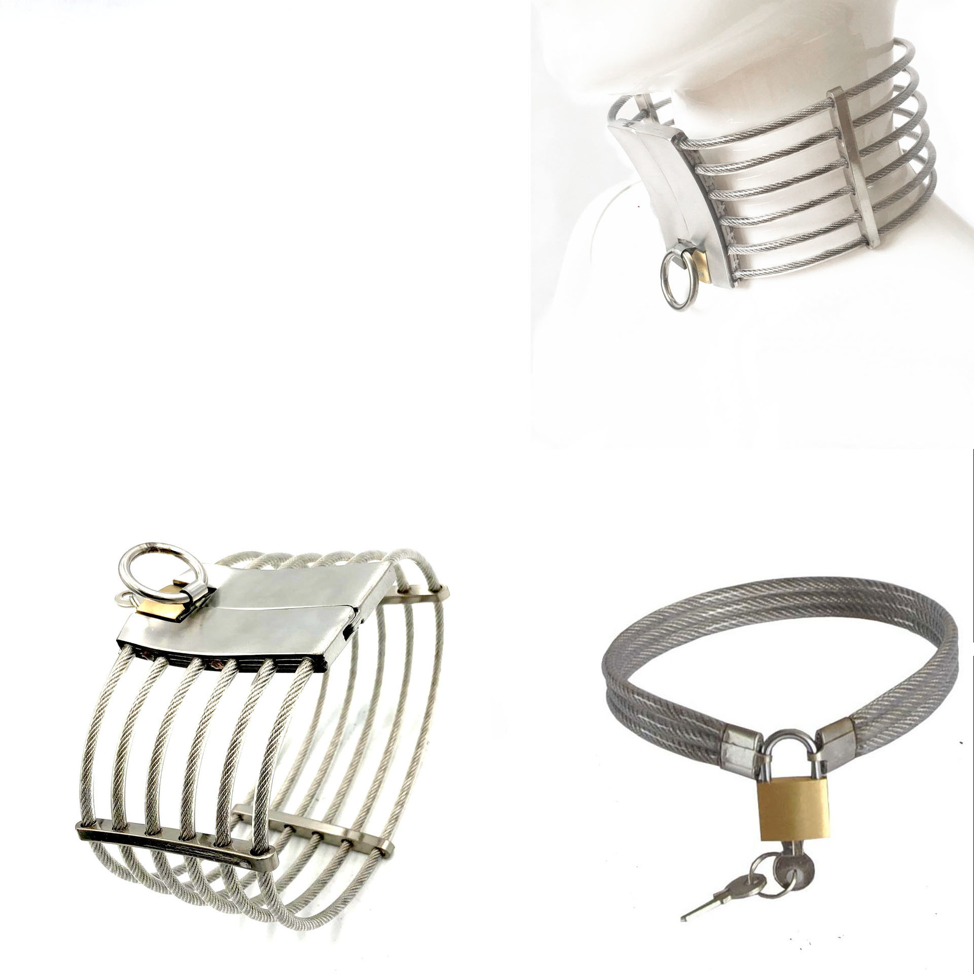Dernières colliers d'esclave en acier inoxydable colliers de métal adulte jeu érotique sexy toys for woman man bdsm fetish retenain rôle jeu