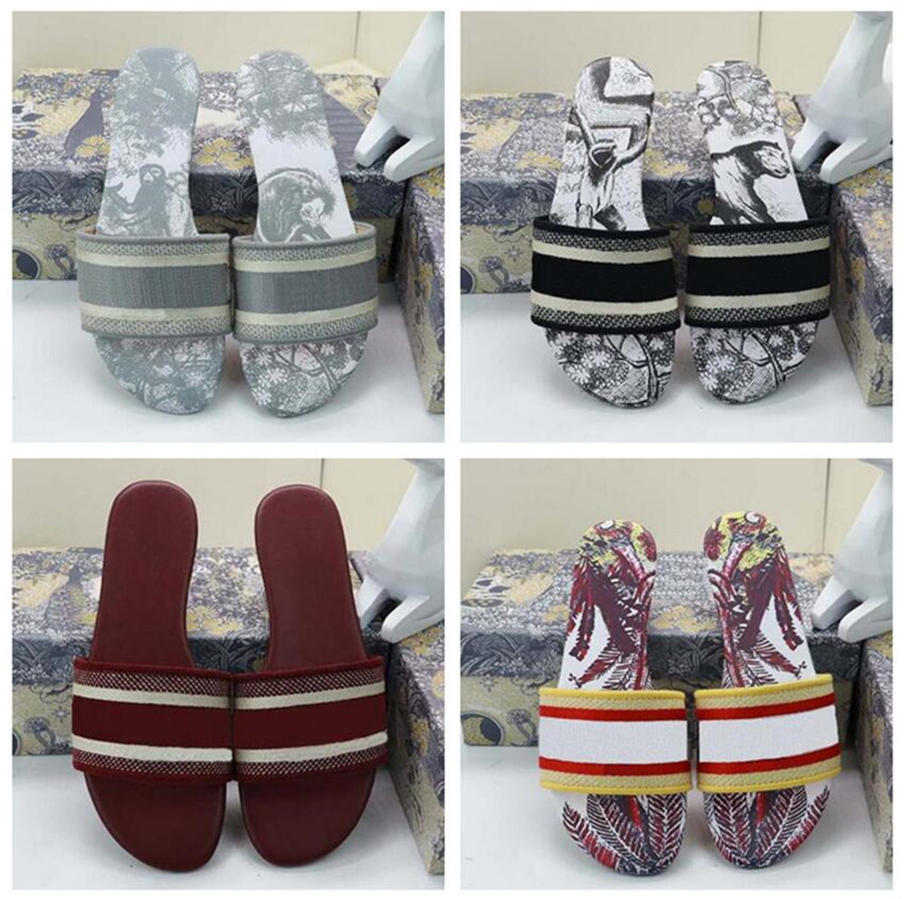 

2022 Designer Men Women Sandals with Correct Flower slipper Dust Bag Shoes snake pRiNt Slide Summer Wide Flat Slipper, S31