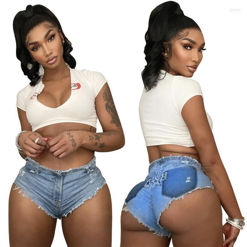 

Women' Jeans 2022 Summer Fashion Casual Trend Solid Color Zipper Feminine Shorts, Light blue