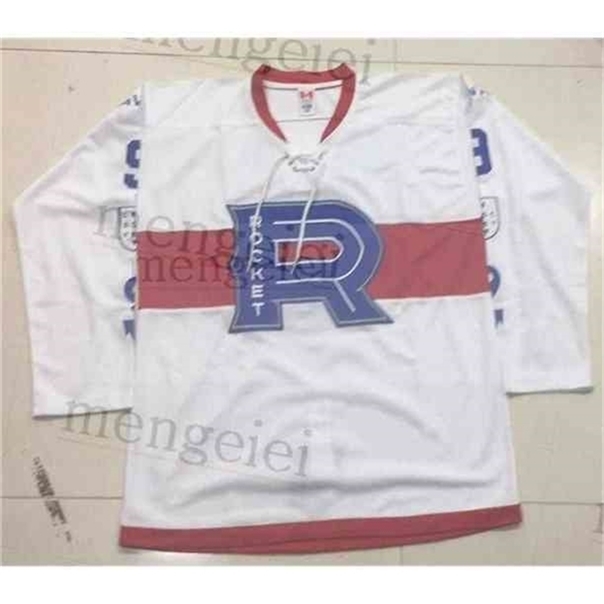 

C26 Nik1 2020 Custom MEN 9 Laval Rocket Hockey Jersey Hockey Jersey Embroidery Stitched Customize any number and name Jerseys Hockey Jersey, 1 red
