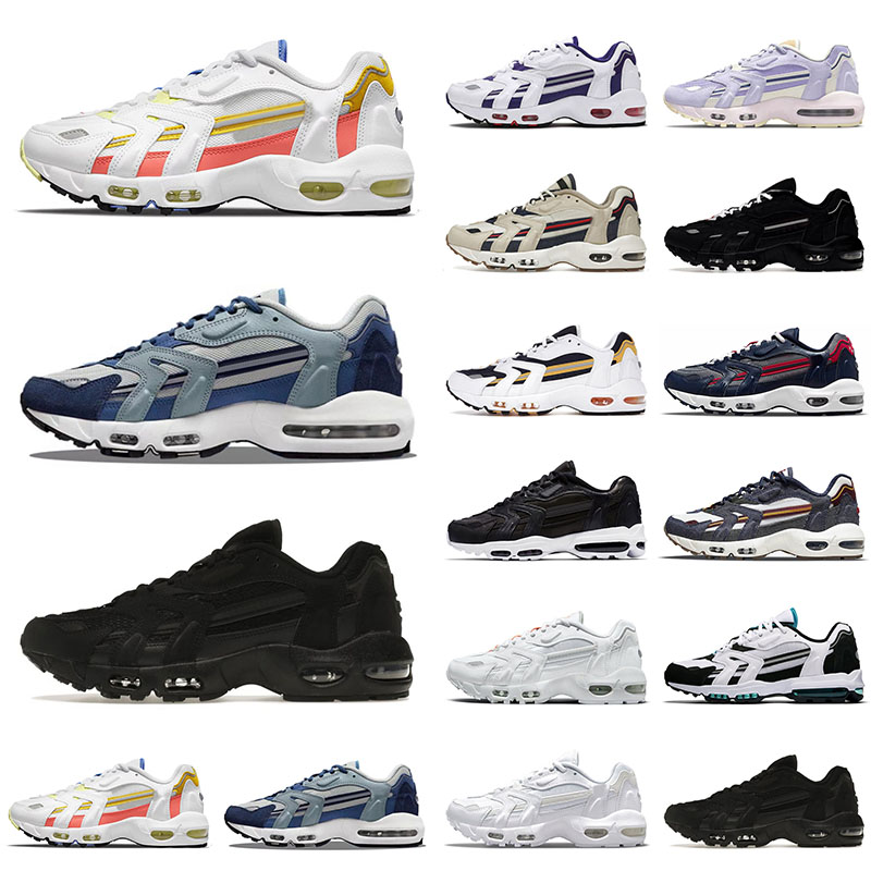 

Classic 96 II Designer Running Shoes For Mens Womens Airness Maxs Black White Bred Midnight Navy Blackened Blue Beach Purple Airmaxs Bred Sports Sneakers Trainers, 36-45 black white