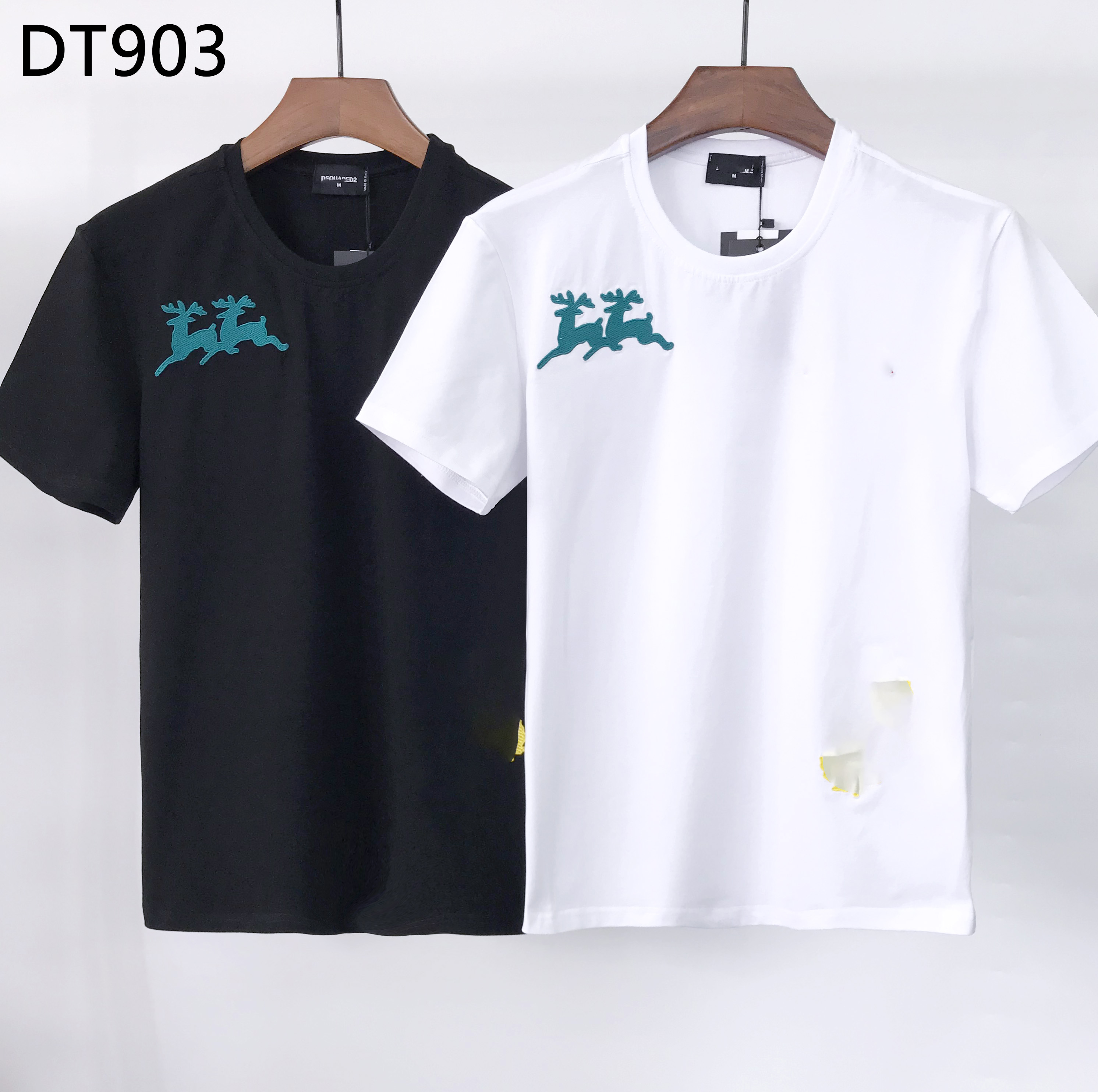 DSQ PHANTOM TURTLE 2022SS New Mens Designer T shirt Paris fashion Tshirts Summer DSQ Pattern T-shirt Male Top Quality 100% Cotton Asian size M-XXXL