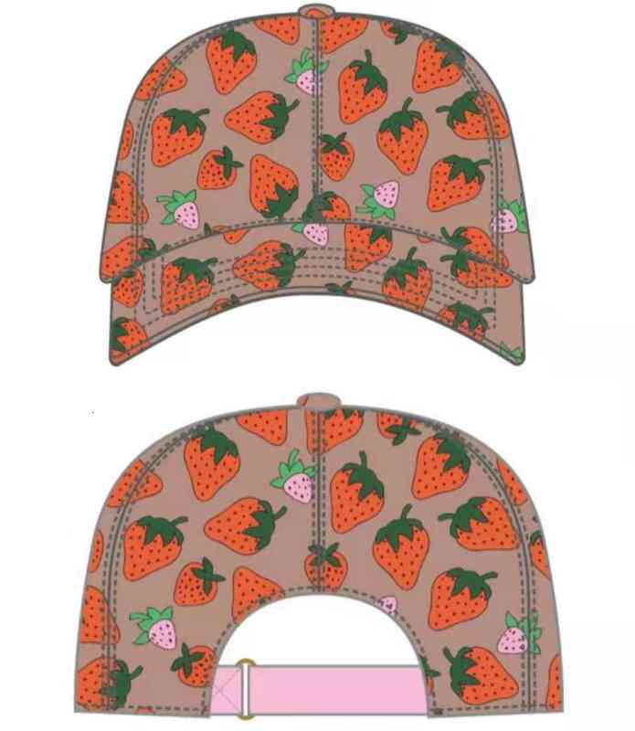 

High quality strawberry baseball caps man's cotton cactus classic letter Ball caps summer women sun hats outdoor adjustable Snapback Cap