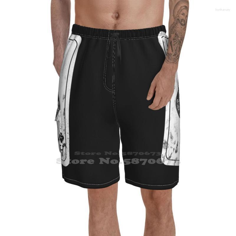 

Men' Shorts Ace Of Spades Distressed Design Sports Fitness Swimming Death Crossbones Spade SkullMen' Bert22, Fashion shorts