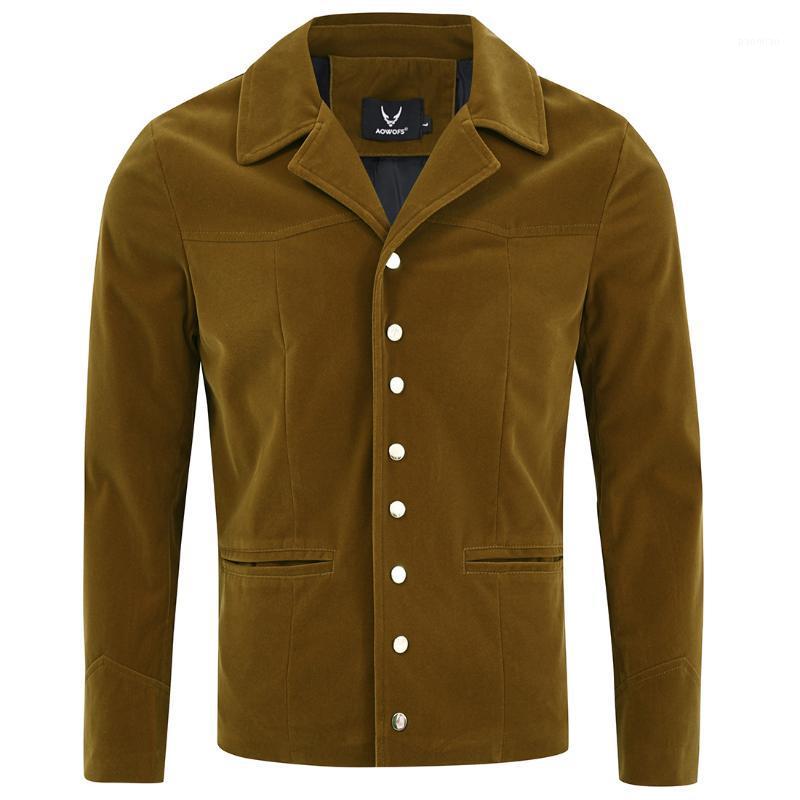

Men's Jackets Autumn And Winter 2022 British Style Jacket Plus-size Solid Color Men Coat, Brown