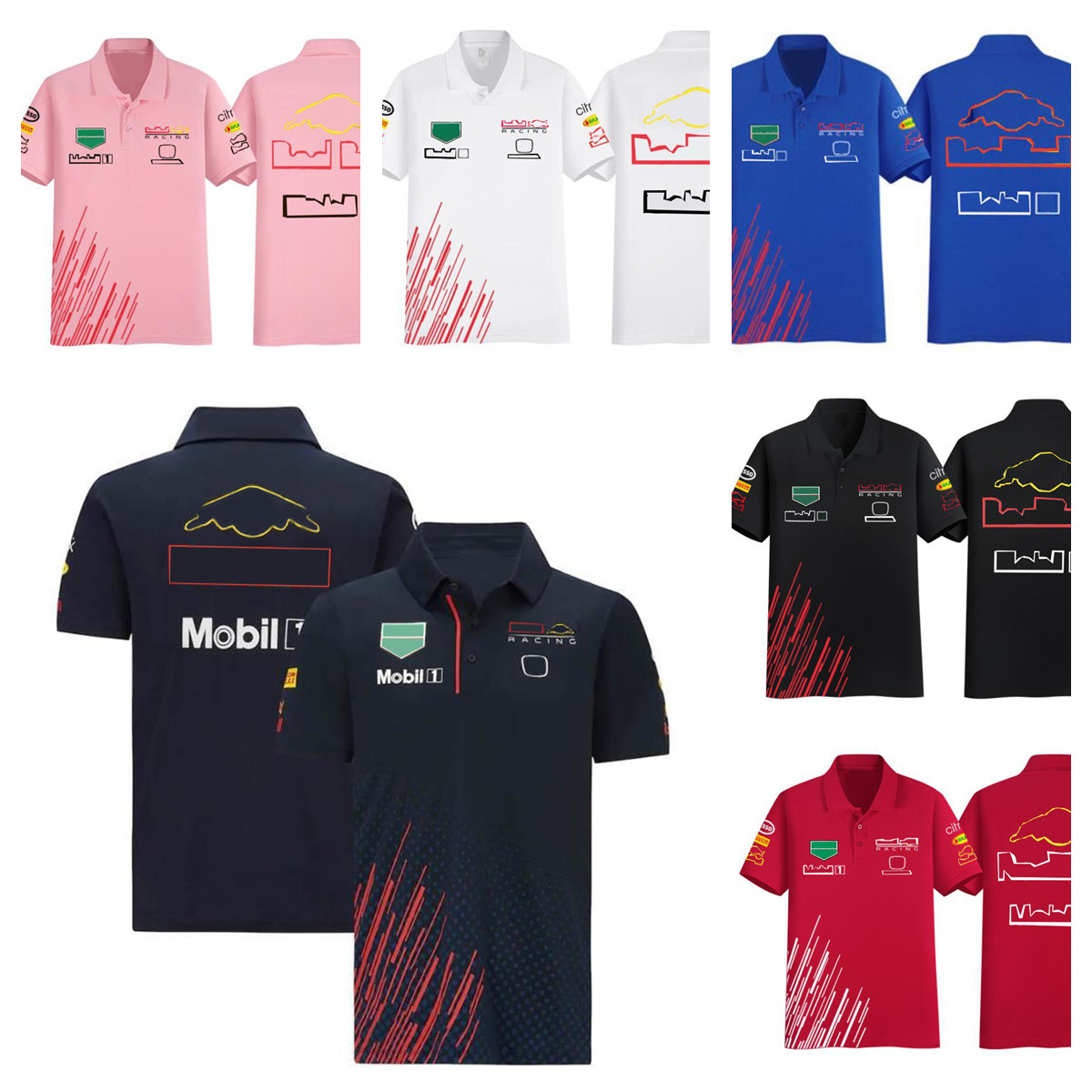 

F1 Formula 1 racing polo shirt team short-sleeved shirt same style customization