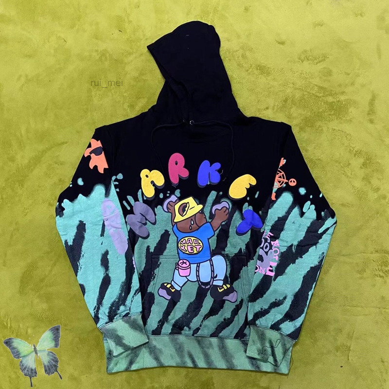 

High Quality 2022SS Tie Dye Bear Hoody Sweatshirt 3Colors Real Pics