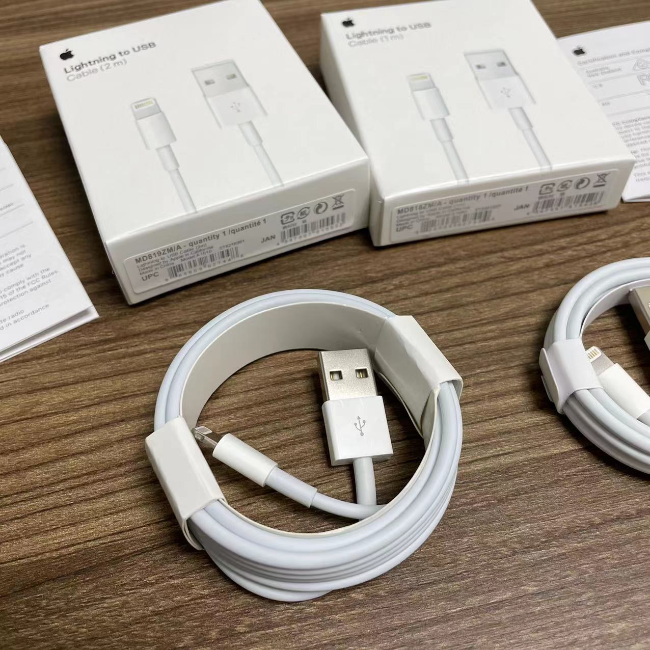 

1:1 Apple cable For iPhone cables 100pcs/lot 7 generation Original OEM quality 1m 3ft 2m 6af USB Data Sync Charge phone Cable With Box