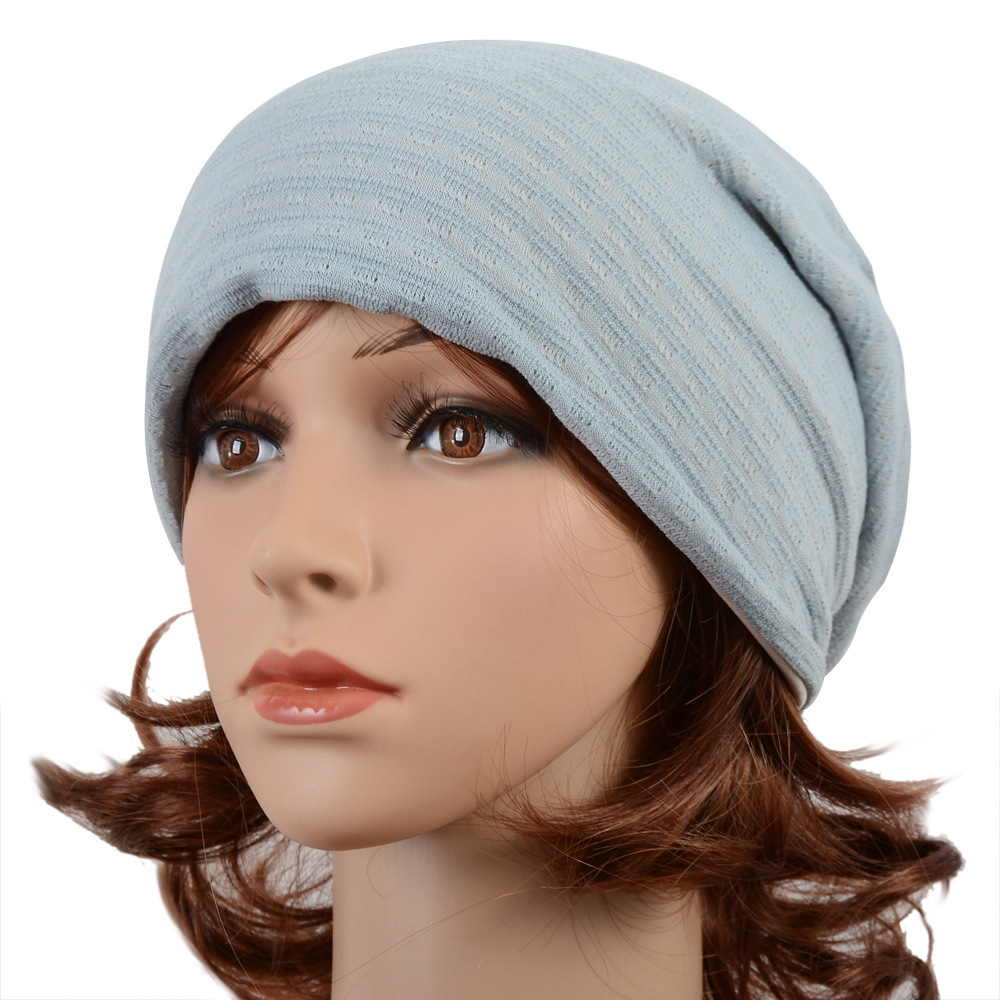 

Women's Hat Scarf Beanie cap Turban Hats For Men Summer Autumn Hat Female, Black