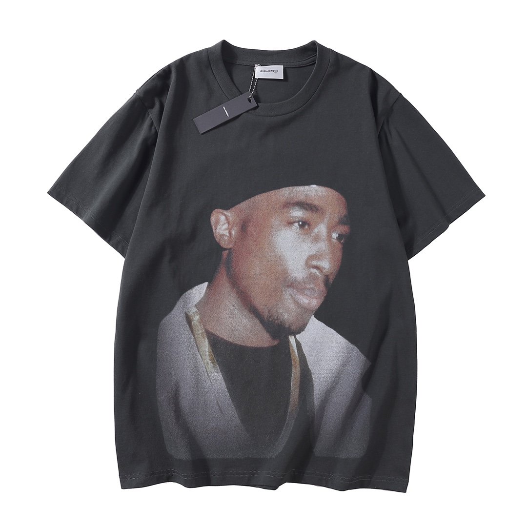 

Real Pics Black A1 Quality T Shirt Letter Short Sleeve Tees Loose T-Shirt Men Women T-shirts