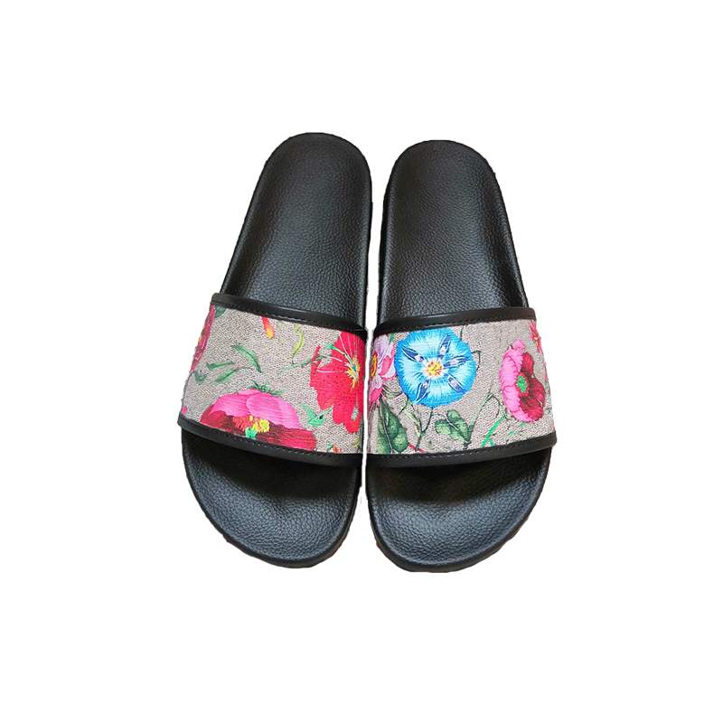 

Beach Slides Slipper Designer Bee Wolf Tiger Prints Platform Flip Flops Luxury Women Men Sliders Shoes, Clear