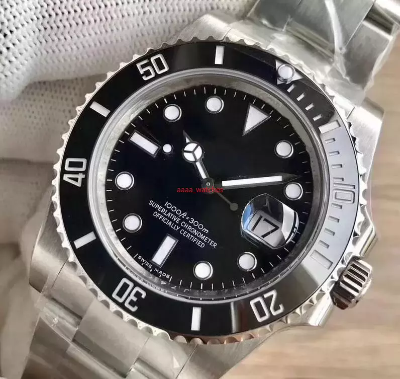 2022 GLIDE LOCK LUXE Céramique Céramique Sapphire Men Watch 2813 Mouvement mécanique Automatique SS Watch Watch Designer Mentes Matchs Wrists Mon