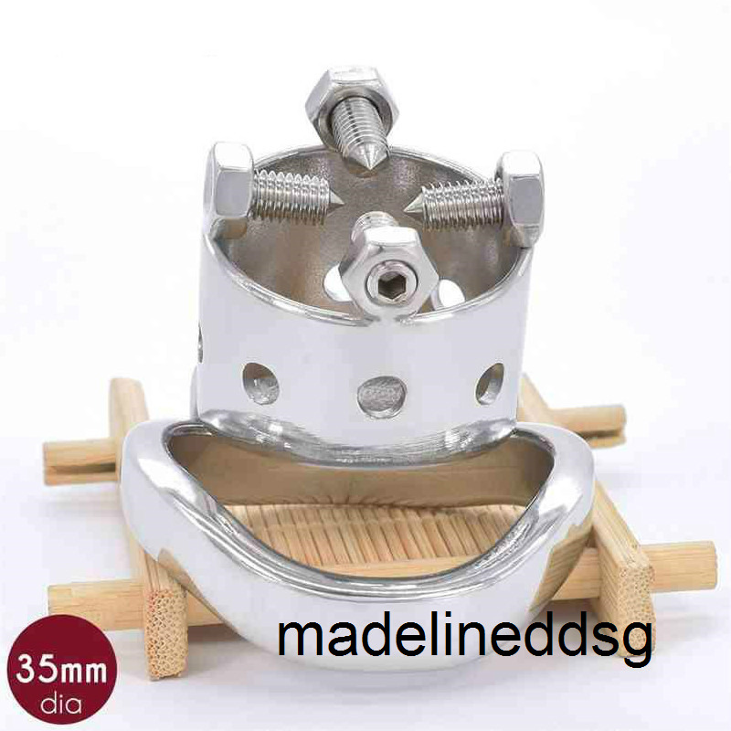 FRRK Spiked Cock Rings Metal Penis Cage Stainless Steel Male Chastity Belt Devices Decoration BDSM Sex Toys Bondage Stealth Lock B5HJ-image-770709285