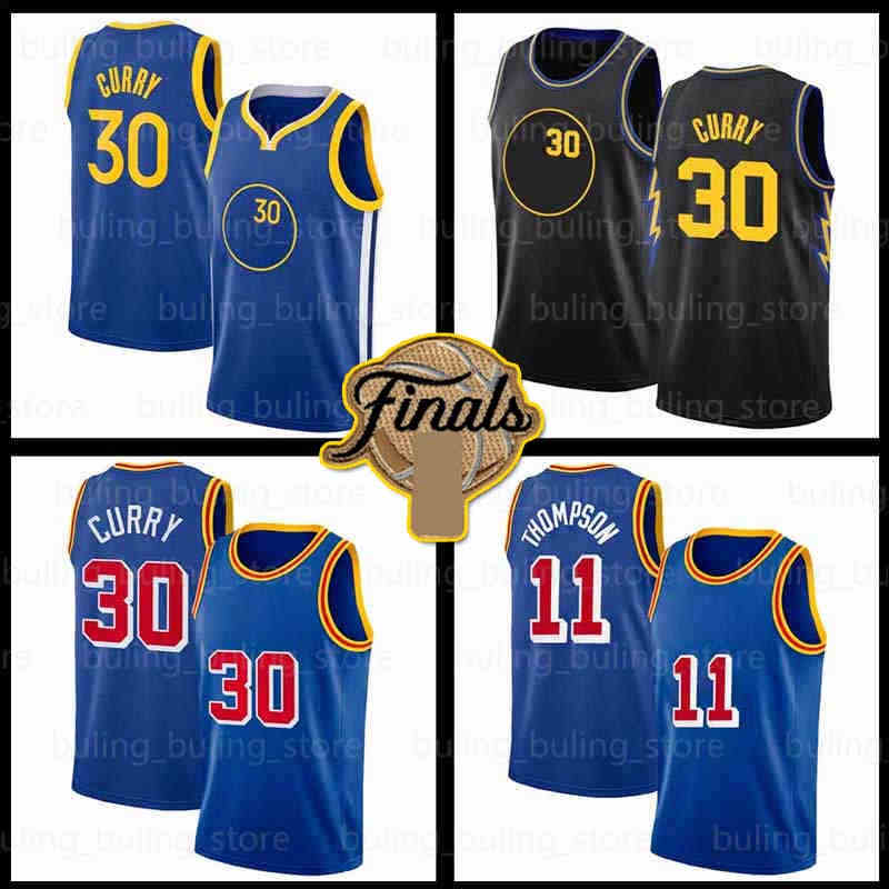 

Stephen Curry Jerseys 30 11 Klay Thompson Jersey Golden State''Warriors''James Wiseman City Draymond Green 33 2022 Mens Basketball Blue White Yellow, New jersey