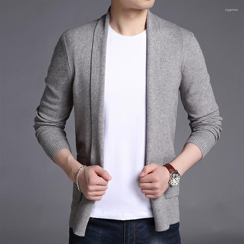 

Men's Sweaters Spring And Autumn Men's Short Knitted Cardigan Youth Fashion Small Fresh Fit SweaterMen's Olga22, Black