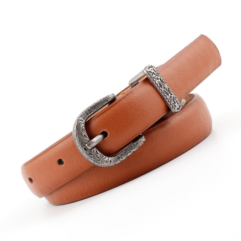

Belts Product Belt Female Retro Solid Color Wild Fashion Ladies Decorative, White