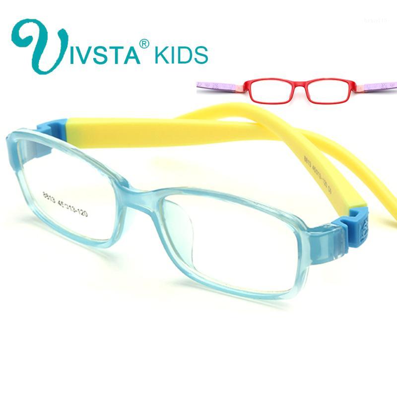 

Wholesale- IVSTA 8813 No Screw Flexible TR Kids Optical Frame Eyeglasses Girls Glasses Cute Cartoon Rubber Sleeve For Children Prescription