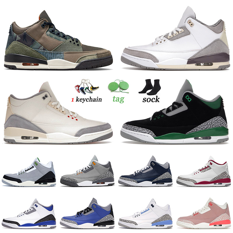 

Top OG Jumpman 3 3s III Mens Basketball Shoes Medium Grey Muslin Cardinal Red Rust Pink Patchwork Laser Orange Fragment Trainers Sneakers 36-47, D21 sport blue