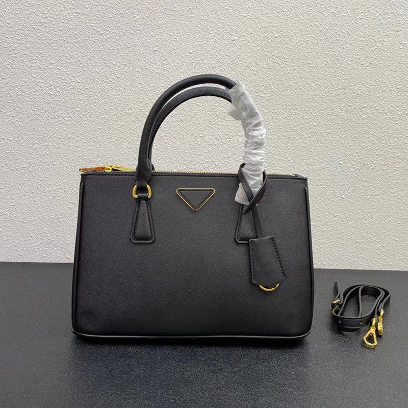 

Designer Women Saffiano Handbags Shoulder Bag Classic Totes Crossbody Shopping Bag High Quality Lady Fashion Vintage Purses Luxurys Designers Bags 33cm, With box