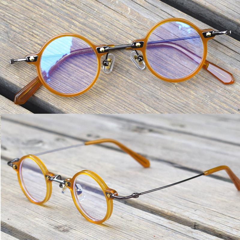 

Sunglasses Acetate Anti Blue Light Blocking Glasses Frame For Men Women Small Round Gaming Computer Eyewear Optical Myopia