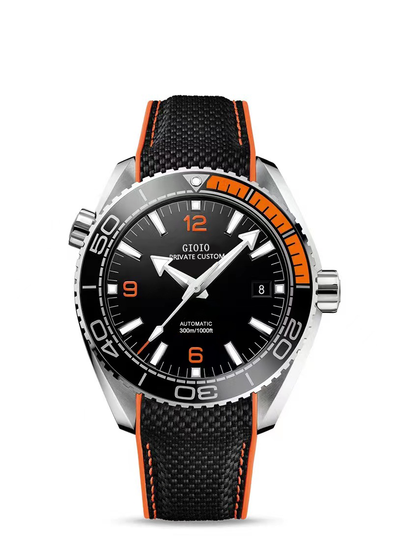 

Automatic Mechanical Watch Mens Women Lady Sky Blue black blue mirror