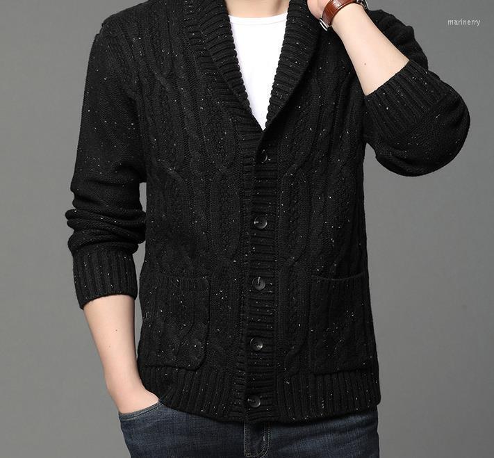 

Men's Sweaters 2022 Casual Knit Cardigan Sweater Coat 20220125 Mari22, Black