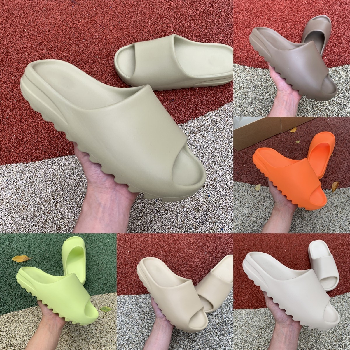 

Slides Slippers Desert Sand Summer Brown Flat Mens Women Beach Resin Slide Sandal Graffiti Bone Rubber MXT Moon Gray Mineral Blue Vermillion Red Designers R01, Please contact us