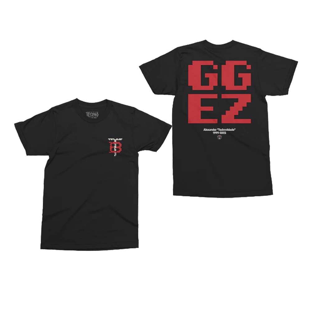 

Technoblade Merch GGEZ Shirt Tee Short Sleeve Fashion Clothes, Black