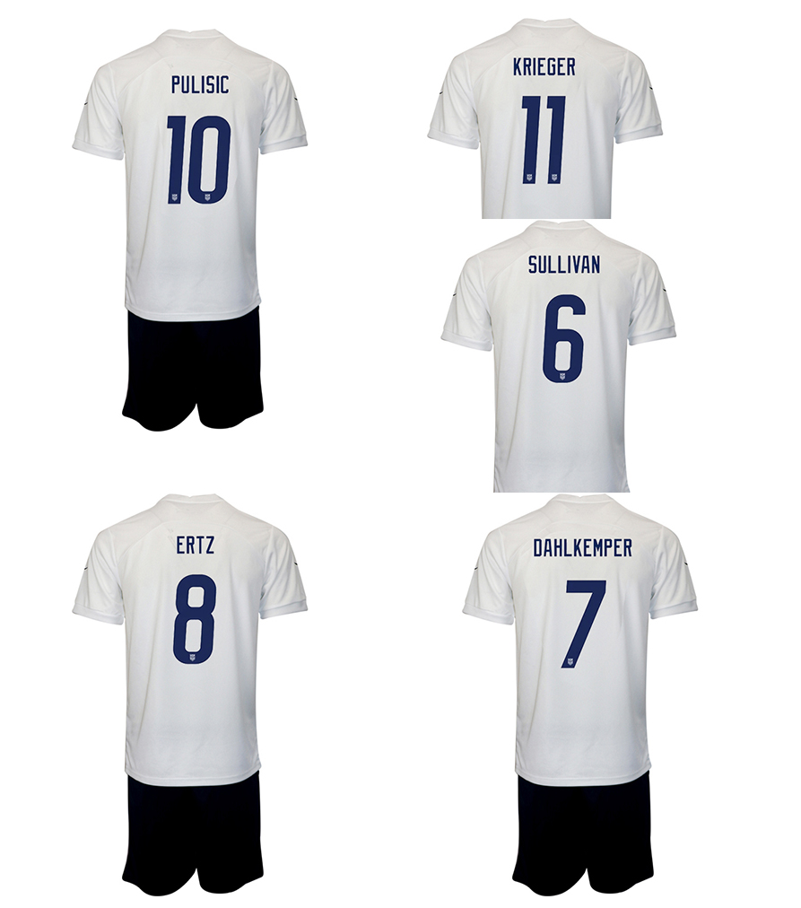 

22-23 10 PULISIC customized kingcaps Soccer Jerseys SetS With Shorts soccer wear 13 MORGAN yakuda football 6 SULLIVAN 8 ERTZ 7 DAHLKEMPER 11 KRIEGER for gym, 22-23 home
